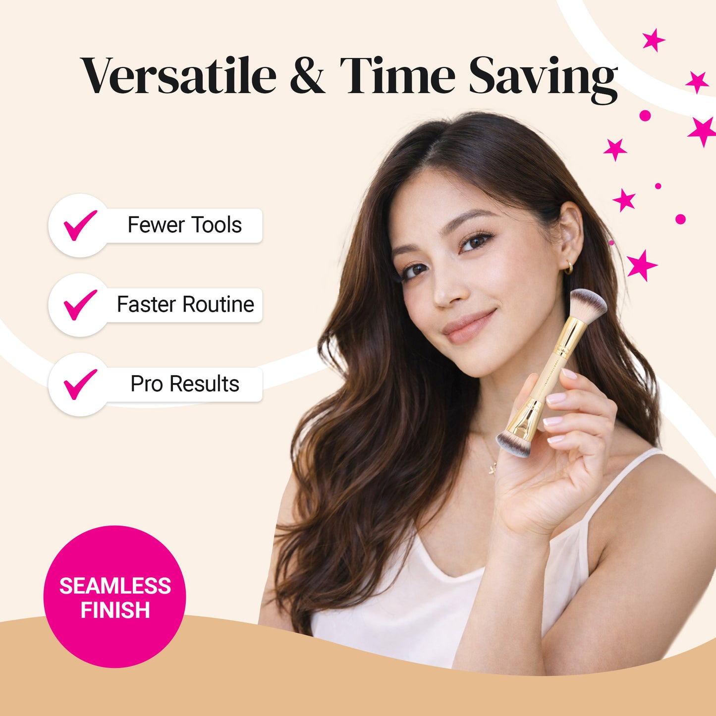 Dual-Ended Face Brush