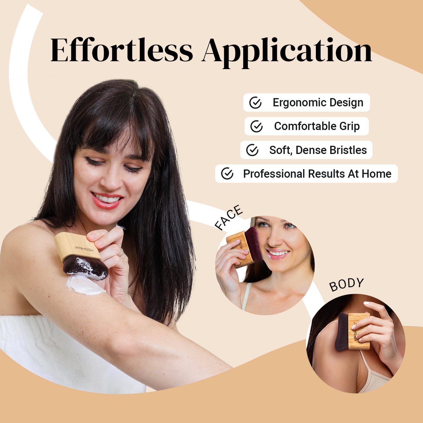 Effortless Application - Ergonomic Design, Comfortable Grip, Soft, Dense Bristles, Professional Results At Home