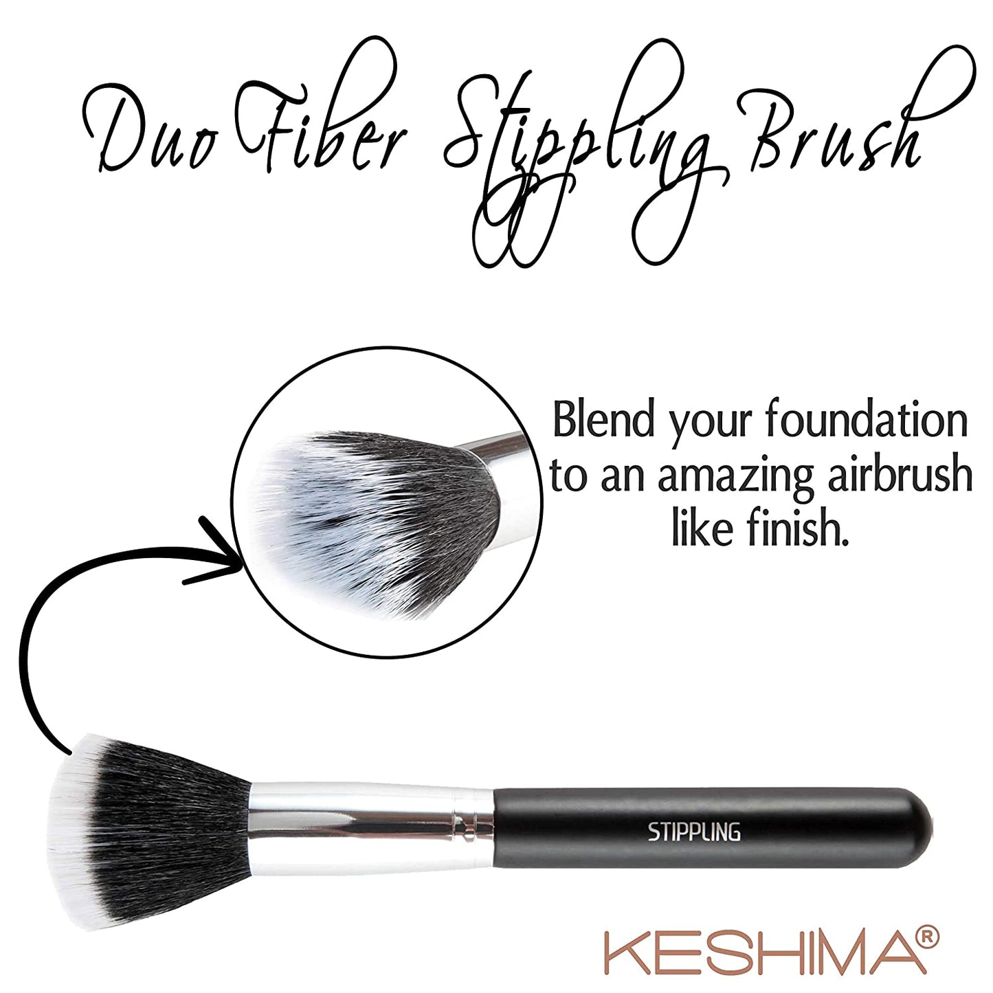 Premium Duo Fiber Stipple Brush