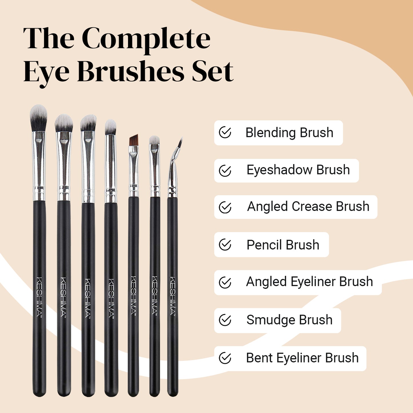 Professional Eye Brushes Set