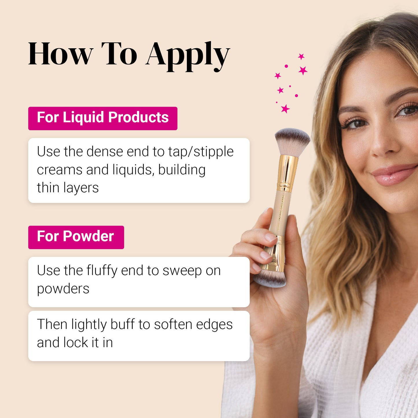 Dual-Ended Face Brush