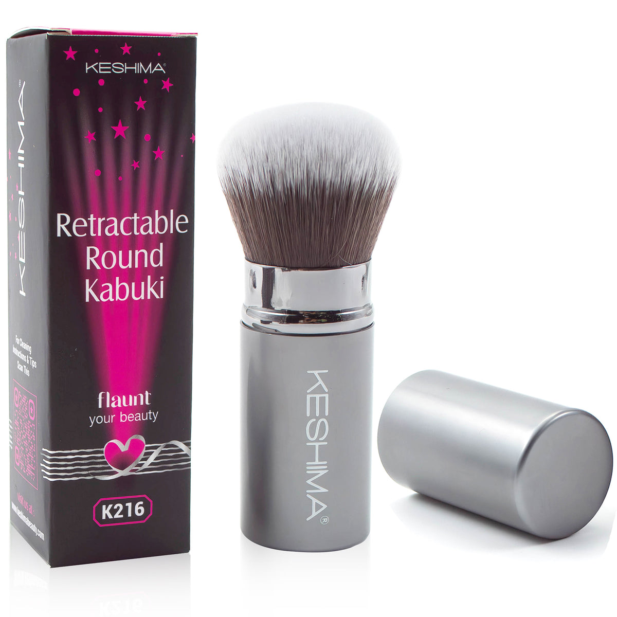 Retractable Flat Top Kabuki Brush