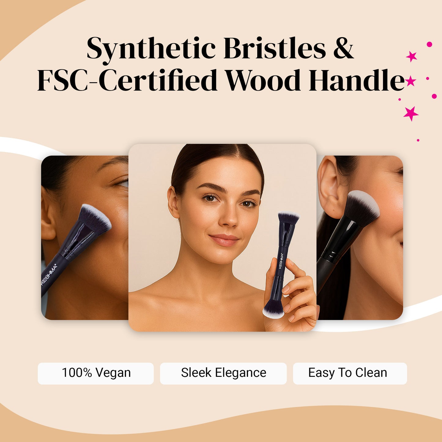 Keshima Dual-Ended Blush, Black