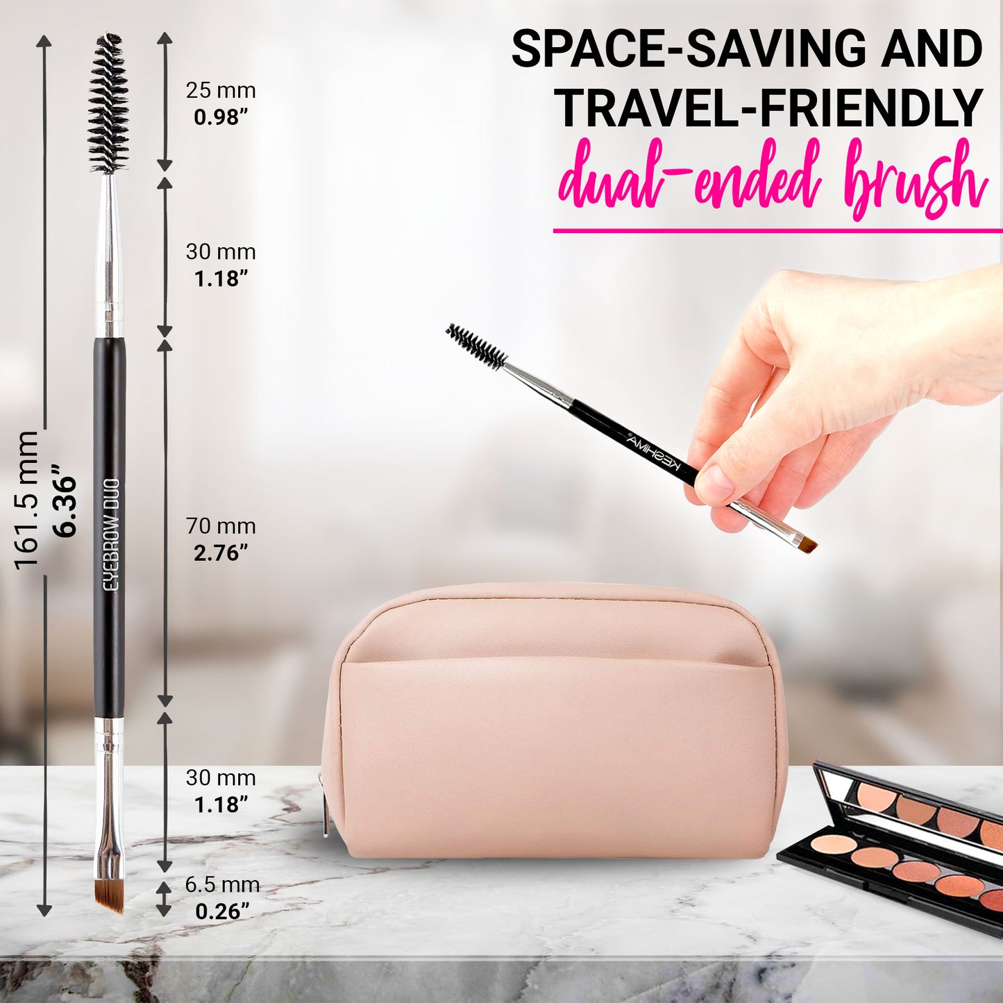 Duo Eyebrow Brush